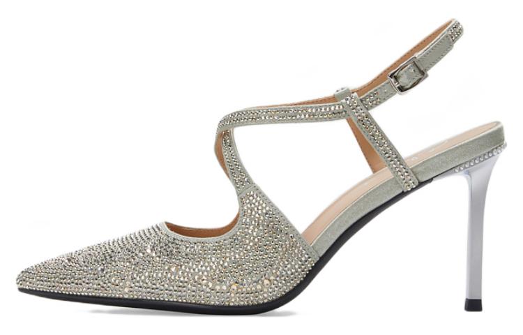 (W) C°BANNER Fashion Pointed High Heel 'Green'