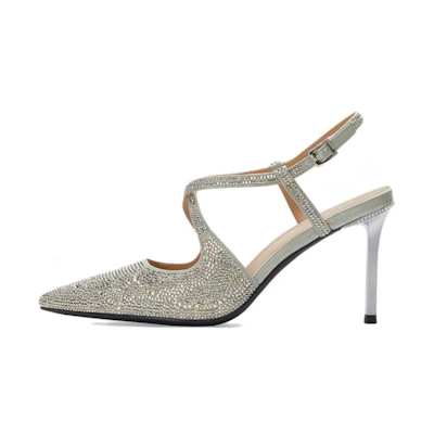 (W) C°BANNER Fashion Pointed High Heel 'Green'