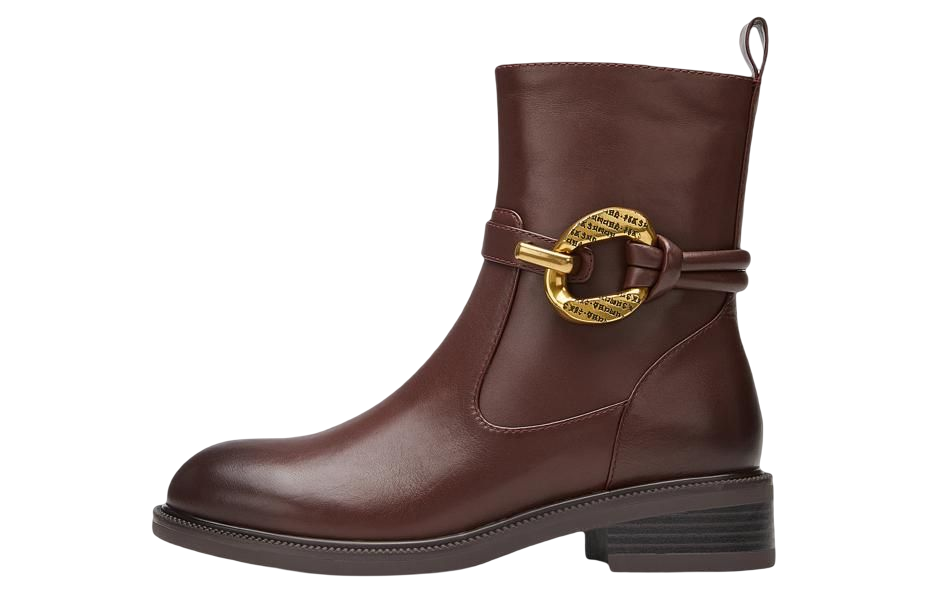 (W) C°BANNER Fashion Retro Knee-High Boots 'Brown'