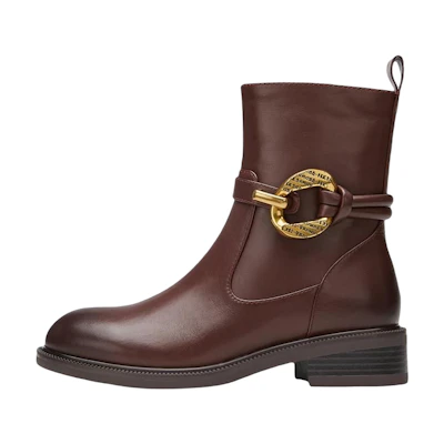 (W) C°BANNER Fashion Retro Knee-High Boots 'Brown'
