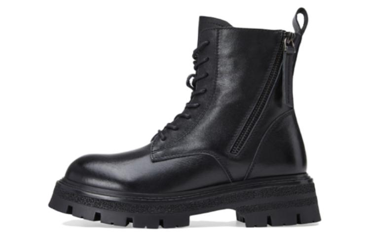 (W) C°BANNER Fashion Zipper Martin Boots 'Black'