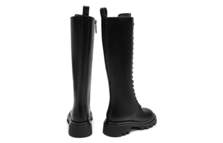 Shop (W) C°배너 하이탑 부츠 (블랙 레더) A22556818B01