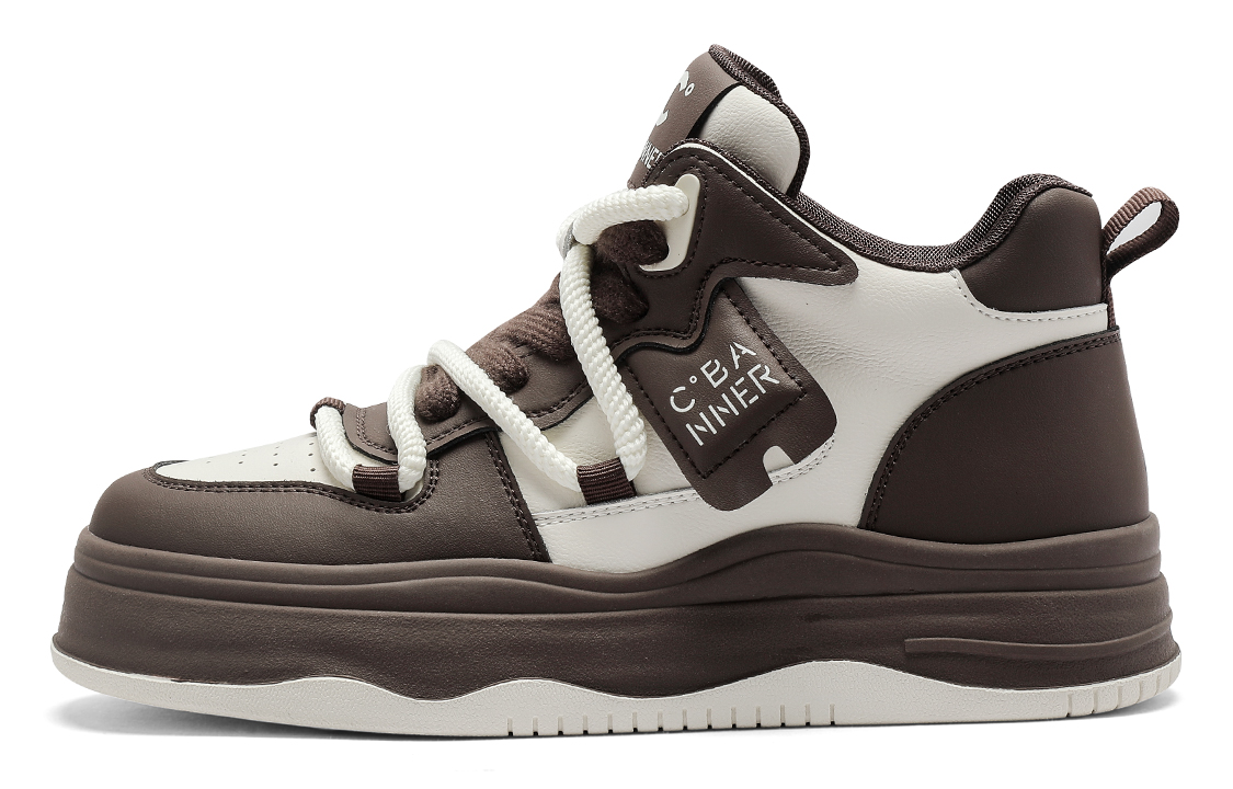 (Women) C°BANNER High-Top Platform Sneaker 'Beige Brown' Q9033913D84