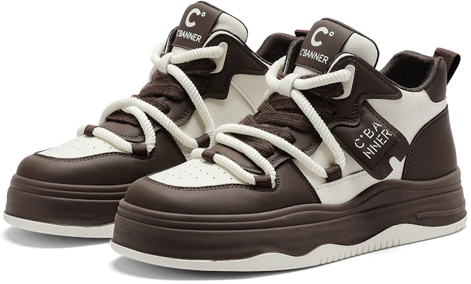 (W) C°BANNER Sepatu Sneakers Platform Tinggi 'Beige Brown' Q9033913D84 Lookbook (W) C°BANNER Sepatu Sneakers Platform Tinggi 'Beige Brown' Q9033913D84