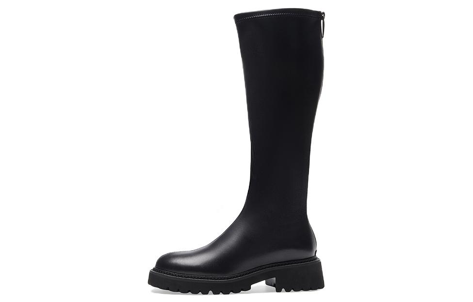 (Women) C°BANNER High-Top Retro British Zip Knight Boots 'Black' A21501982B01
