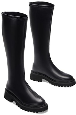 (Women) C°BANNER High-Top Retro British Zip Knight Boots 'Black' A21501982B01 Lookbook (Women) C°BANNER High-Top Retro British Zip Knight Boots 'Black' A21501982B01