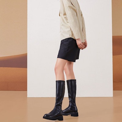 (Women) C°BANNER High-Top Retro British Zip Knight Boots 'Black' A21501982B01 Sizing (Women) C°BANNER High-Top Retro British Zip Knight Boots 'Black' A21501982B01