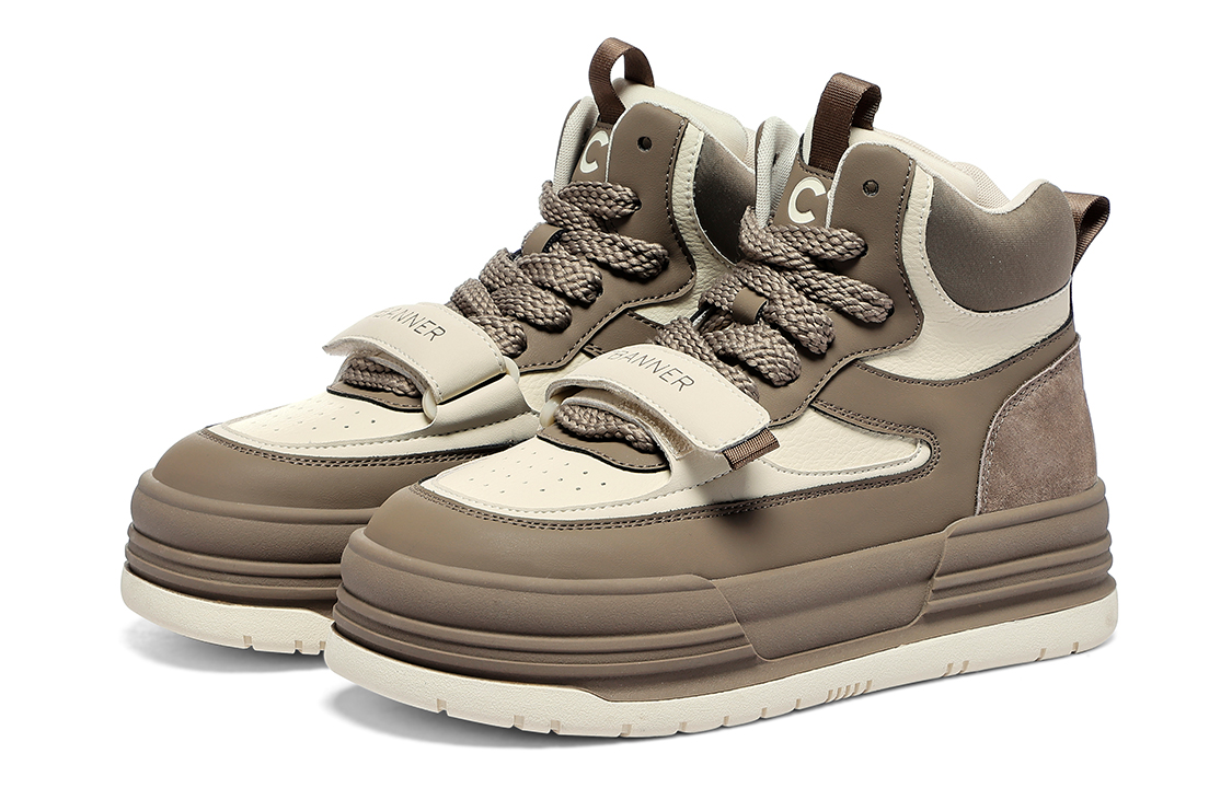 (W) C°BANNER High-Top Sneaker 'Brown Fashion' 圖 3