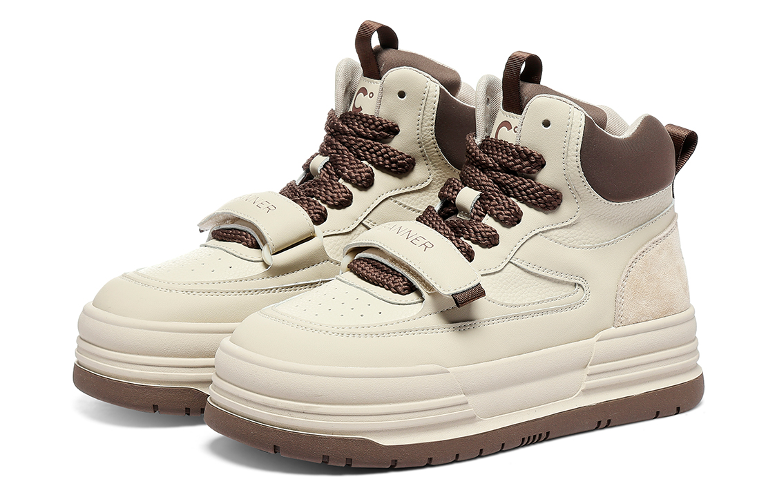 (W) C°BANNER High-Top Sneakers 'Khaki Fashion' 圖 3