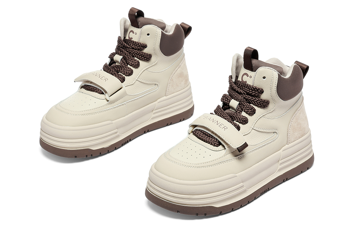 (W) C°BANNER High-Top Sneakers 'Khaki Fashion' 圖 4
