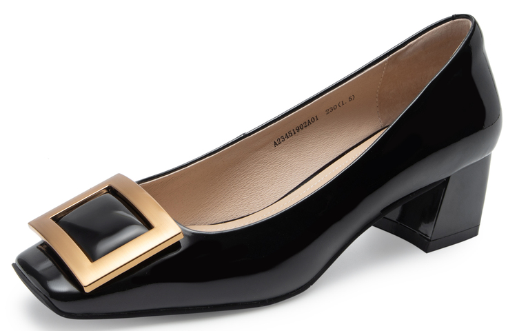 (W) C°BANNER Leather 5cm High Heels 'Gentle Breeze Block Heel' 圖 3