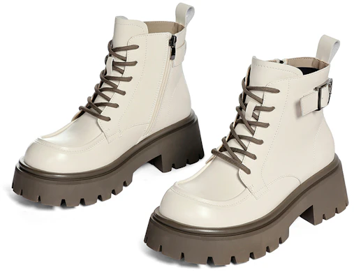 (W) C°배너 가죽 슬림 숏 마틴 부츠 베이지 QA1233057XE6 Lookbook (W) C°배너 가죽 슬림 숏 마틴 부츠 베이지 QA1233057XE6