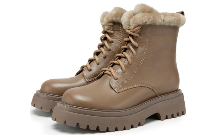 Lookbook (W) C°BANNER レザーアンクルブーツ「キャメルマーティン」 A22669827B10