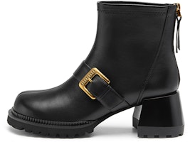 (Women) C°BANNER Leather Buckle Ankle Boot 'Black' A22525352A01 (Women) C°BANNER Leather Buckle Ankle Boot 'Black' A22525352A01