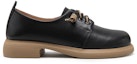 Order (Women) C°BANNER Leather Casual Round-Toe Mid-Low Heel 'Black' A23190221B01