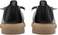 (Women) C°BANNER Leather Casual Round-Toe Mid-Low Heel 'Black' A23190221B01