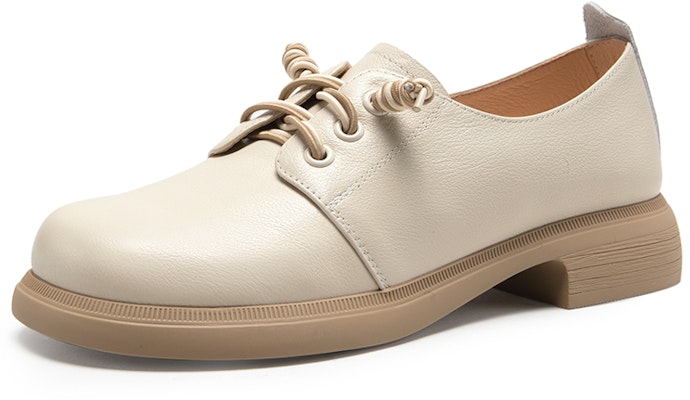 (Women) C°BANNER Leather Casual Round Toe Mid-Low Heel 'Beige' A23190221B04 Lookbook (Women) C°BANNER Leather Casual Round Toe Mid-Low Heel 'Beige' A23190221B04