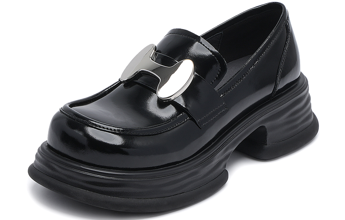 (W) C°BANNER Leather Casual Sneaker 'Black Fashion' 圖 2