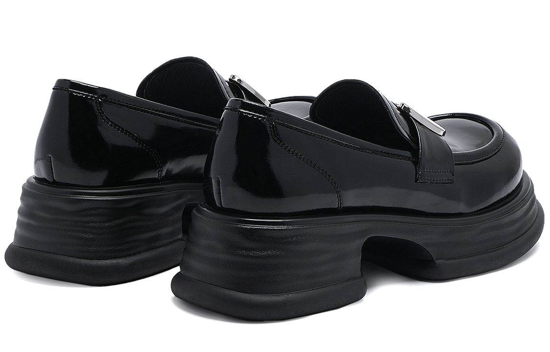 (W) C°BANNER Leather Casual Sneaker 'Black Fashion' 圖 5