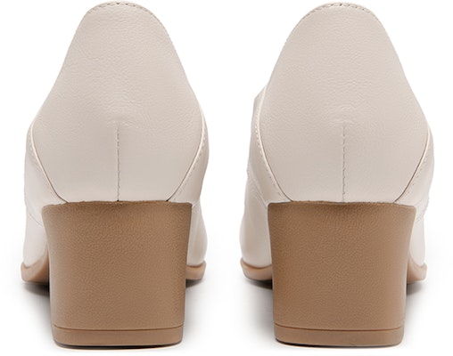 (Women) C°BANNER Leather Chunky Heel Slip-On 'Beige Workwear' A23101801A04 Shop (Women) C°BANNER Leather Chunky Heel Slip-On 'Beige Workwear' A23101801A04