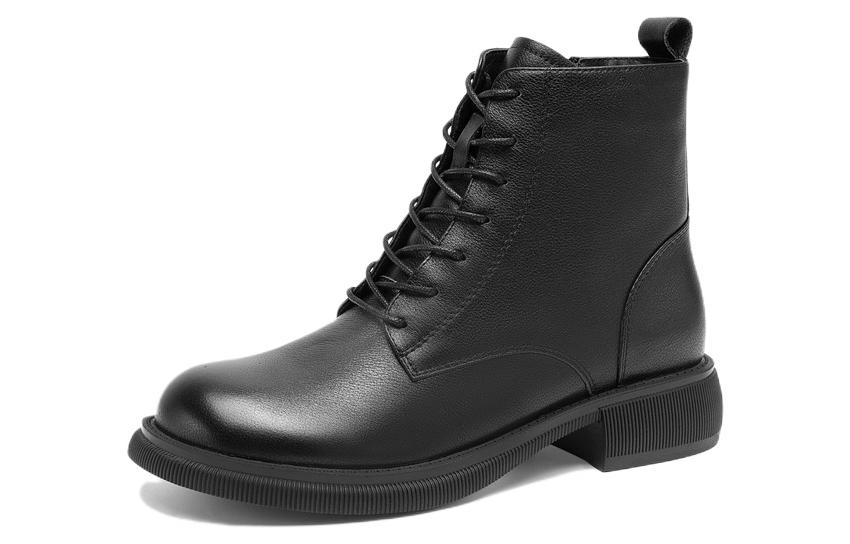 Lookbook (W) But C°BANNER Kasut Kulit Lace-Up Klasik Buku Lali 'Hitam' A22509816B01