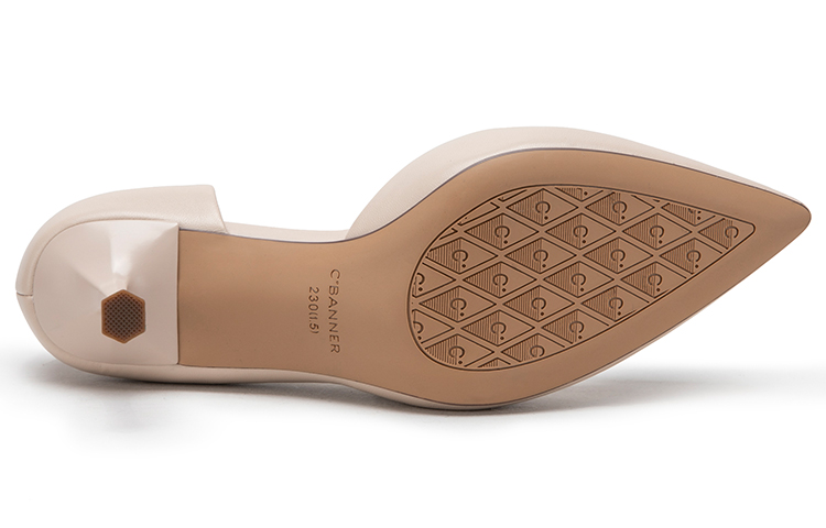 (W) C°BANNER Leather Clover Fashion Stiletto Heels 'Pink' 圖 6