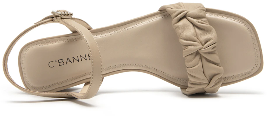 (Women) C°BANNER Leather Fashion Chunky Heel 'Slingback Sandal' A23330711 3