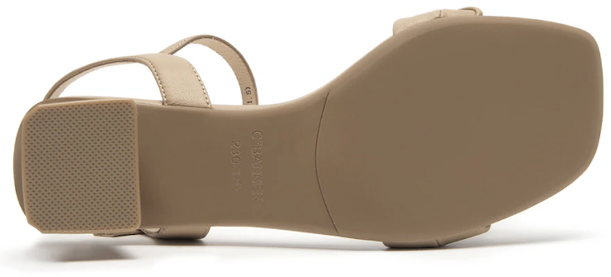 (Women) C°BANNER Leather Fashion Chunky Heel 'Slingback Sandal' A23330711 4