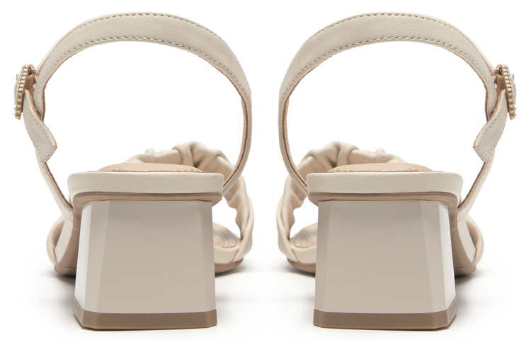 Shop (Women) C°BANNER Leather Fashion Chunky Heel 'Slingback Sandal' A23330711