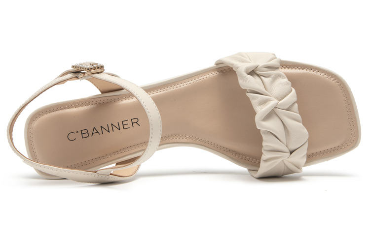 Purchase (Women) C°BANNER Leather Fashion Chunky Heel 'Slingback Sandal' A23330711