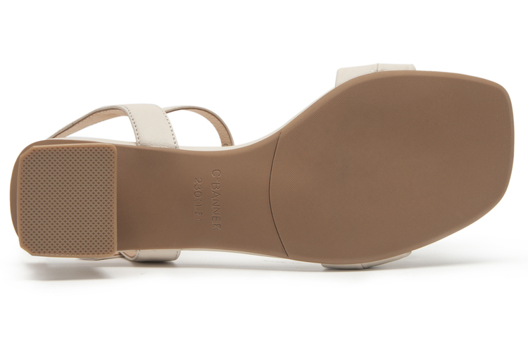 Details for (Women) C°BANNER Leather Fashion Chunky Heel 'Slingback Sandal' A23330711