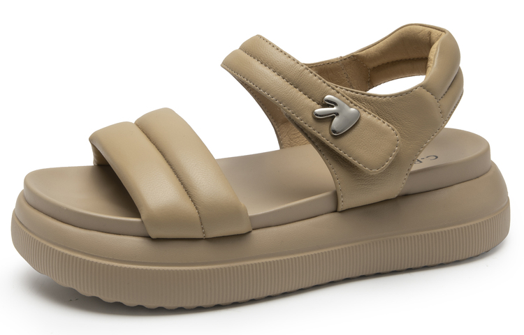 (W) C°BANNER Leather Fashion Slide 'Casual Chunky Sole' 圖 3