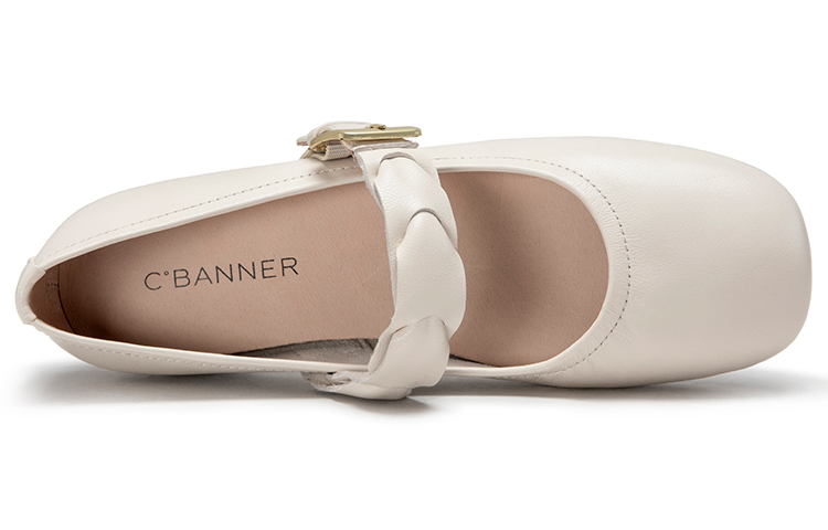 (W) C°BANNER Leather Flat 'French Fashion White' 圖 5