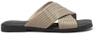 (W) C°BANNER Sandal Flat Kulit Fesyen 'Caramel Pudding' A23356890