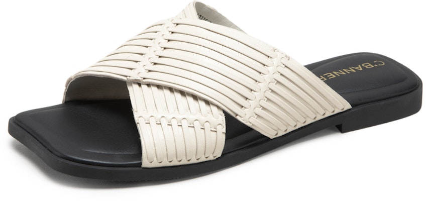 (Women) C°BANNER Leather Flat Fashion Sandals 'Caramel Pudding' A23356890 1