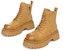 (W) C°BANNER But Martin Bertingkat Kulit Fleece-Lined Pendek 'Kuning' QA1233077M18