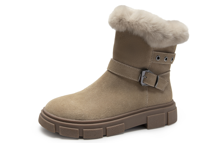 Lookbook (W) C°BANNER But Salji Kulit Fleece-Lapik Tapak Tebal Pendek 'Apricot' A22759528B13