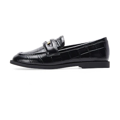 (W) C°BANNER Leather Loafers 'Black'