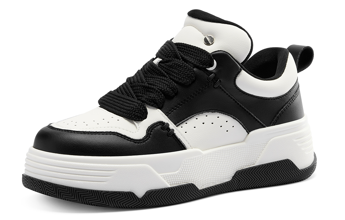 (W) C°BANNER Leather Low-Top 'Black and White CMFT' 圖 2