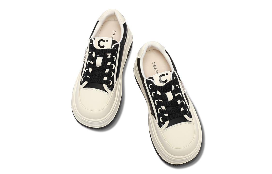 (W) C°BANNER Leather Low-Top 'Black Contrast Fashion' 圖 5