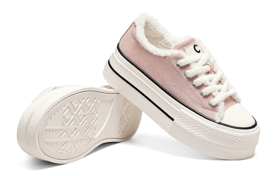 (W) C°BANNER Leather Low-Top Sneaker 'Pink' 圖 5