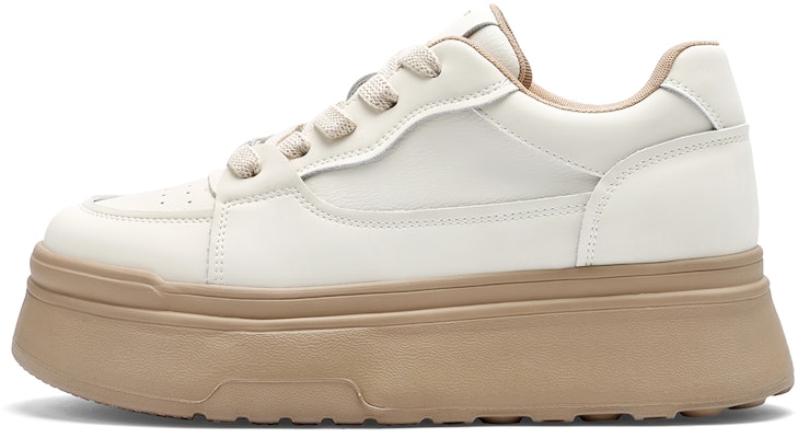 (Women) C°BANNER Leather Low-Top Sneakers 'Apricot Colorblock' QH633868D20 Buy (Women) C°BANNER Leather Low-Top Sneakers 'Apricot Colorblock' QH633868D20