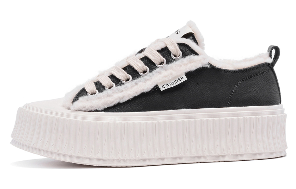 (Women) C°BANNER Leather Low 'Black Velvet Fashion' Q6414007M01