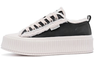(Women) C°BANNER Leather Low 'Black Velvet Fashion' Q6414007M01 (Women) C°BANNER Leather Low 'Black Velvet Fashion' Q6414007M01