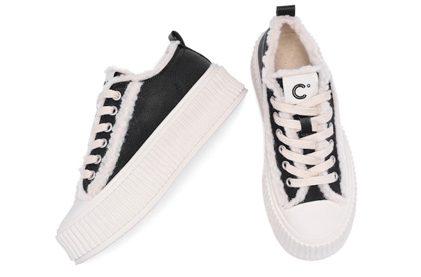 (Women) C°BANNER Leather Low 'Black Velvet Fashion' Q6414007M01 Shop (Women) C°BANNER Leather Low 'Black Velvet Fashion' Q6414007M01