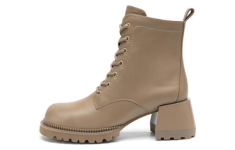 (Women) C°BANNER Leather Martin Boots 'Apricot' A22525303A13