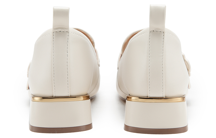 (W) C°BANNER Leather Mid-Heel Penny Loafers 'British High-Heel' 圖 4