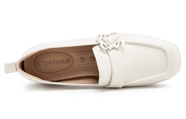 (W) C°BANNER Leather Mid-Heel Penny Loafers 'British High-Heel' 圖 5