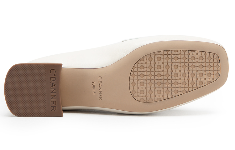 (W) C°BANNER Leather Mid-Heel Penny Loafers 'British High-Heel' 圖 6