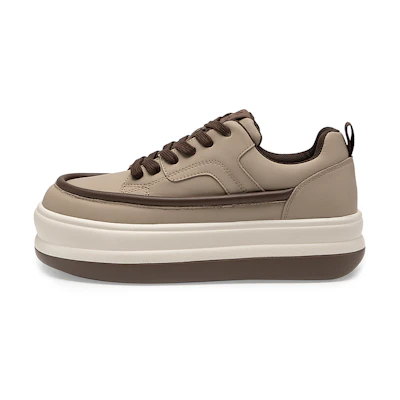 (W) C°BANNER Leather Mid-Top Sneaker 'Apricot'